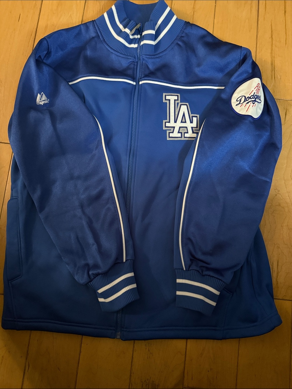 Majestic Los Angeles Dodgers Blue Full‑Zip Track Jacket